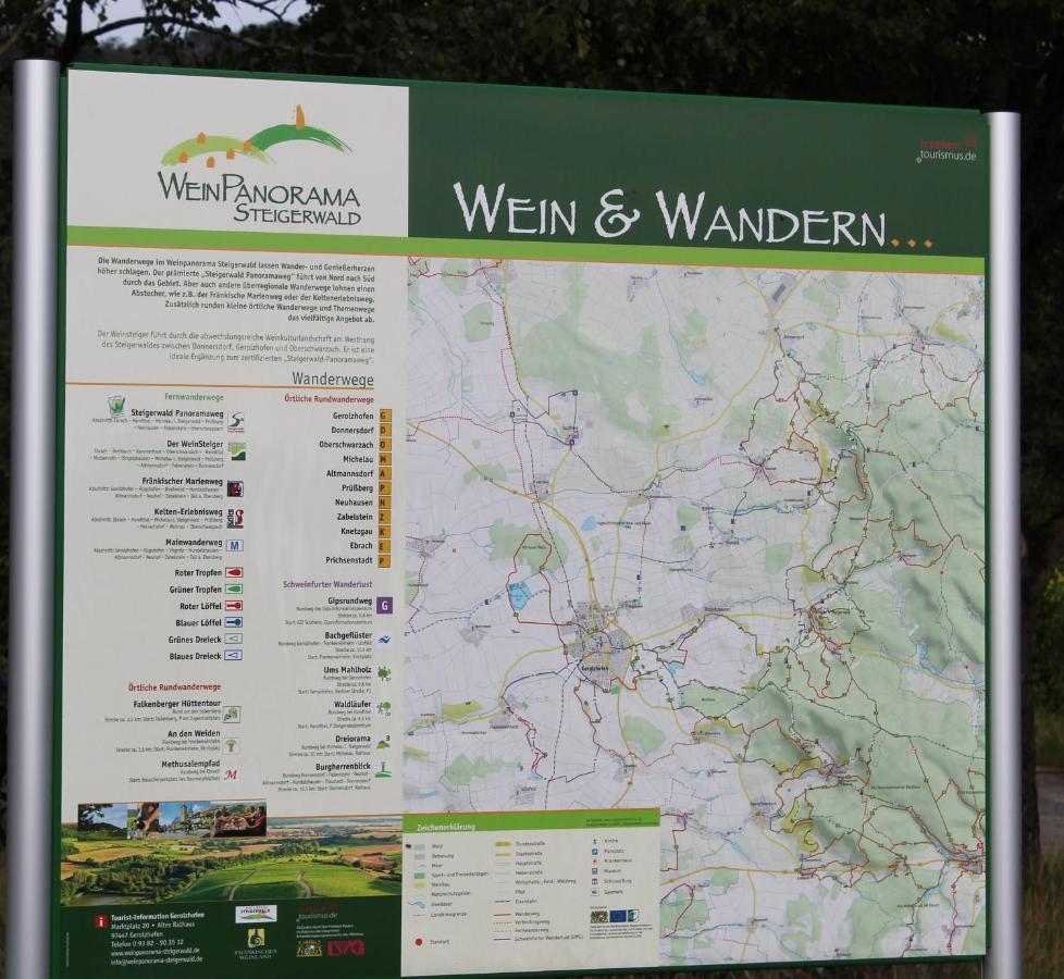 Ferienwohnung Forellenhof Oberschwarzach Esterno foto
